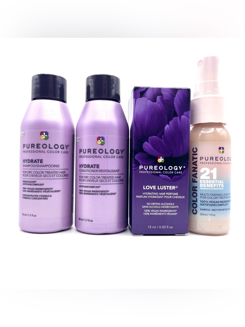 MSRP $51! Pureology Haircare Travel Bundle Gift Set - Set of 4